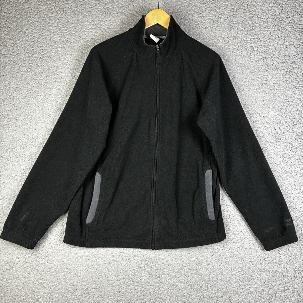 VTG Starter Fleece Jacket Mens M Bomber Retro Full Zip Thermal Polar Light